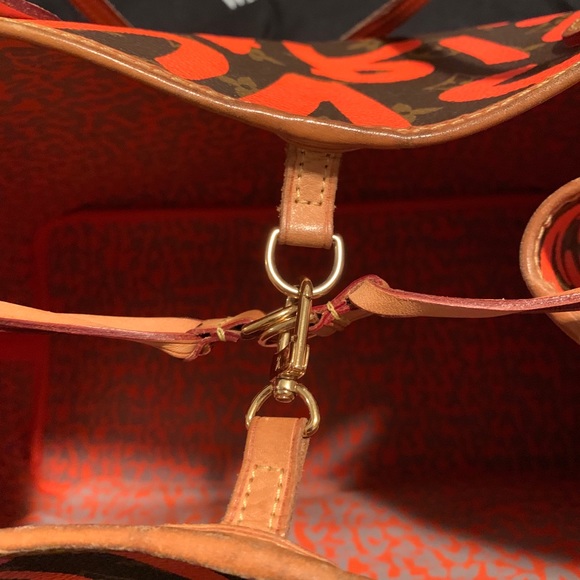 EUC❤️Louis Vuitton Orange Graffiti NF Gm - Picture 7 of 16